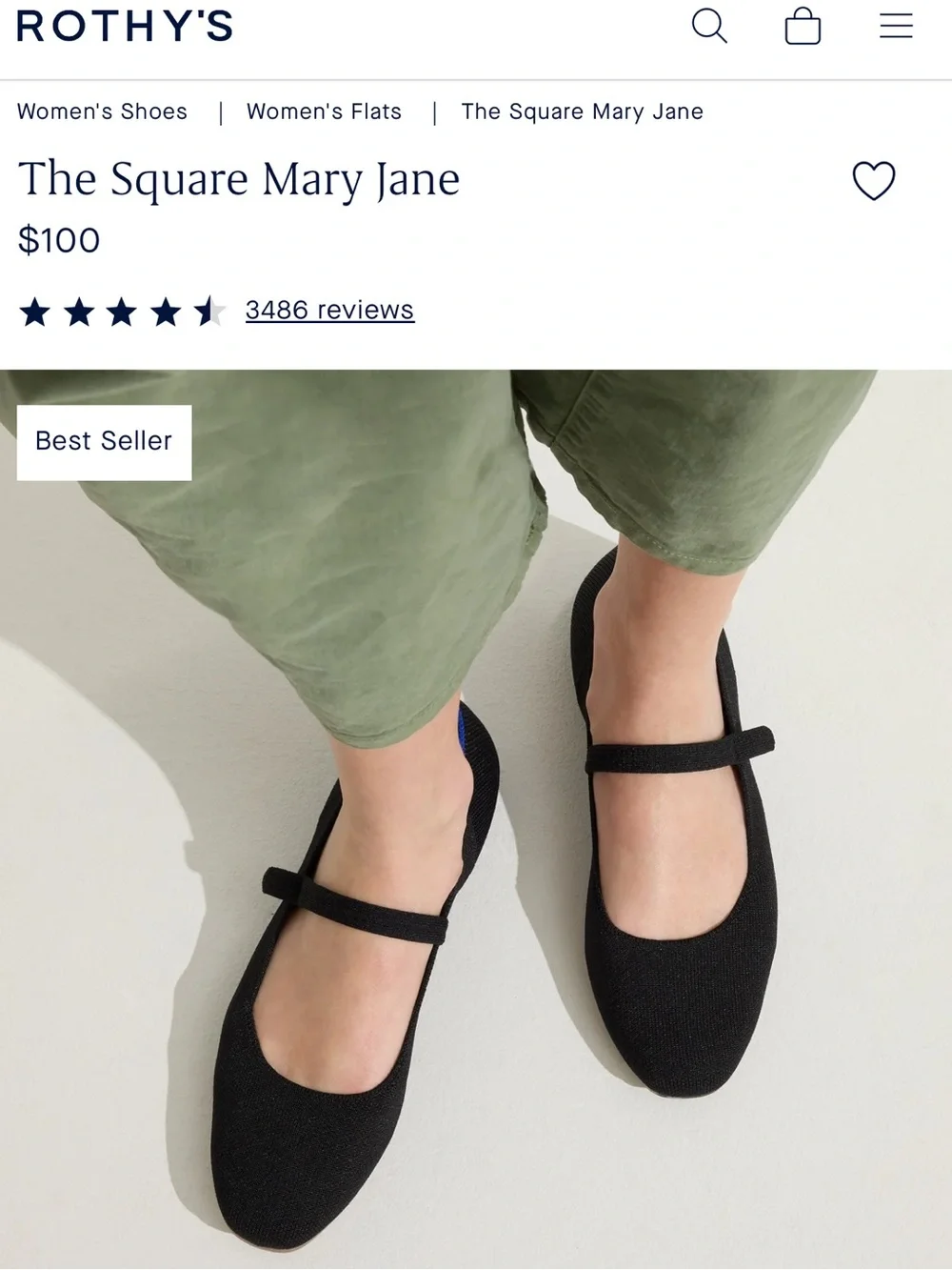 Rothy’s The Square Mary Jane